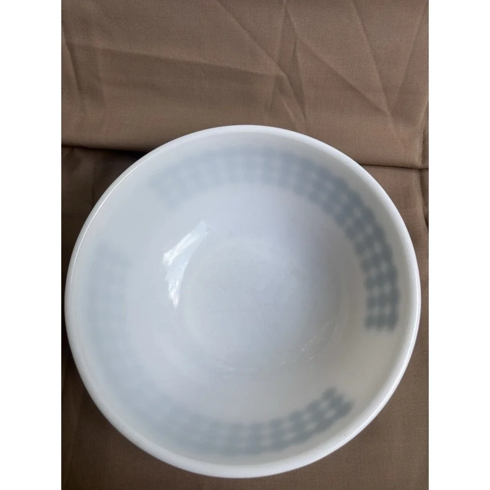 Vintage PYREX Green Polka Dot Mixing Nesting Bowl #404 Milk Glass 4 Qt